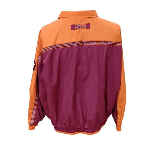 ProPlayer Mens VT Hokies Jacket XXL Orange & Burgundy Polyester Cotton Nylon VTG - Picture 9 of 10